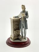 Lladro figure 'The Attorney' on a wooden base No. 5213 H34cm