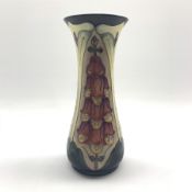 Moorcroft Foxglove pattern vase designed by Rachel Bishop, H31cm