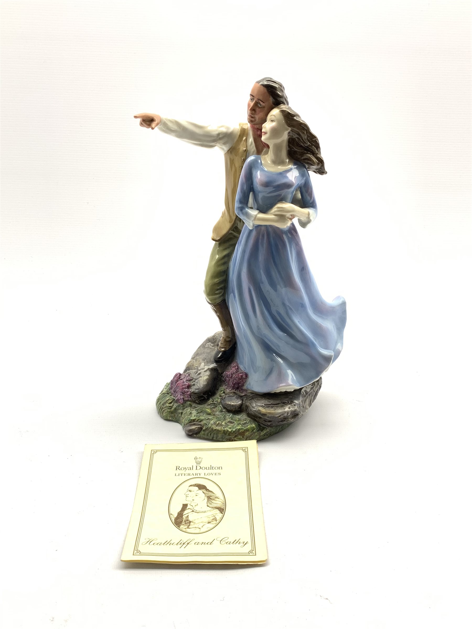 Royal Doulton limited edition figure 'Heathcliff and Cathy' HN4071, No. 185/750 with certificate