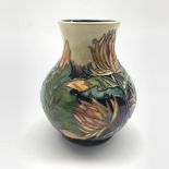 Moorcroft Burdock pattern vase designed by Philip Gibson, H16cm