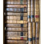 Collection of leather bound legal works including Tyrwitts Reports, Marshalls Reports etc (54)