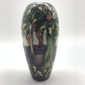Moorcroft Holly Hatch pattern vase designed by Rachel Bishop, H19.5cm