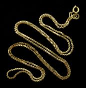 18ct gold link chain necklace stamped 750, approx 6.46gm