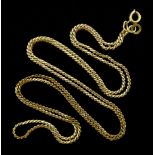 18ct gold link chain necklace stamped 750, approx 6.46gm