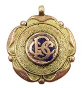 9ct gold fob medallion by Vaughton & Sons, Birmingham 1931