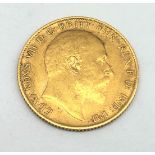 King Edward VII 1907 gold half sovereign