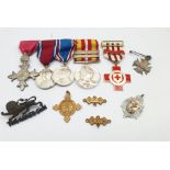 To Miss Mildred F Hughes - MBE, Red Cross long and efficient service medal, George VI Coronation med
