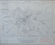 Ordnance Survey map of Tadcaster pub. Chessington 1953, provisional edition 42cm x 52cm