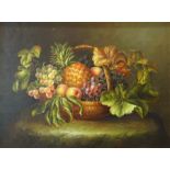 Dutch School (20th century): Still Life of Fruit, oil on panel unsigned 29cm x 39cm