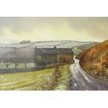 Paul Dene Marlor (Northern British 1969-): Towards Saddleworth Moor, watercolour unsigned 19cm x 28c