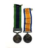 India General Service Medal with Afghanistan NWF 1919 clasp and, 14-18 war medal, to GNR J.T. Auty R