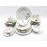 Noritake Luise pattern table service comprising: six plates D20cm, six dessert bowls, six tea cups a