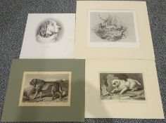 Four Landseer engravings, comprising: Charles George Lewis (British 1808-1880) after Sir Edwin Henry