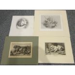 Four Landseer engravings, comprising: Charles George Lewis (British 1808-1880) after Sir Edwin Henry