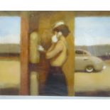 After Chris Bennett (British 1957-): 'Long Distance', colour print signed 47cm x 59cm