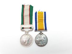 India General Service medal with North West Frontier 1936-37 bar to 11979 Sepoy Ghulam Rasul 1-14 Pu