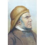 Frederick James McNamara Evans (Newlyn School 1859-1930): Bust Portrait of a Fisherman, watercolour