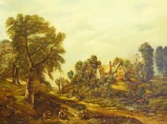 G Millhouse after John Constable (British 1776-1837): 'The Glebe Farm', 20th century oil on canvas s