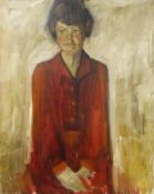 Mick Arnup (British 1923-2008): Portrait of Jean, oil on canvas unsigned 75cm x 60cm Provenance: B