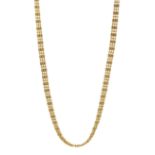 9ct gold link necklace hallmarked, approx 9.78gm
