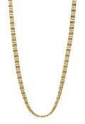 9ct gold link necklace hallmarked, approx 9.78gm