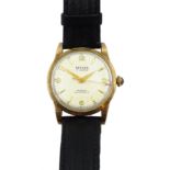 Bernex 9ct gold gentleman's manual wind, presentation wristwatch