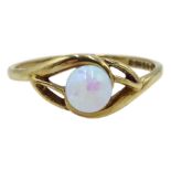 9ct gold opal ring, hallmarked