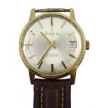 Accurist 9ct gold gentleman's automatic wristwatch, with date aperture, hallmarked