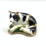 Royal Crown Derby limited edition 'Border Collie' paperweight No. 674/2500, with certificate, boxed