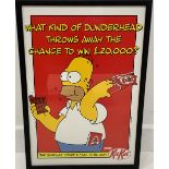 The Simpsons advertising print for Nestle, 39cm x 26cm