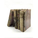 James Dugdale - The New British Traveller, four volumes published 1819 in marbled boards