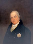 Attrib. James Lonsdale (1777-1839) Portrait reputed to be the Duke of Clarence, later William IV. O