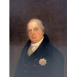 Attrib. James Lonsdale (1777-1839) Portrait reputed to be the Duke of Clarence, later William IV. O