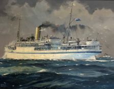 John S Smith (British 1921-2010) HMHS Neuralia oil on canvas, signed, 30cm x 39cm ARR may apply to