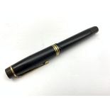 Onoto Magna fountain pen with De La Rue Onoto 14ct gold nib, the barrel stamped 'Onoto-Magna De La R