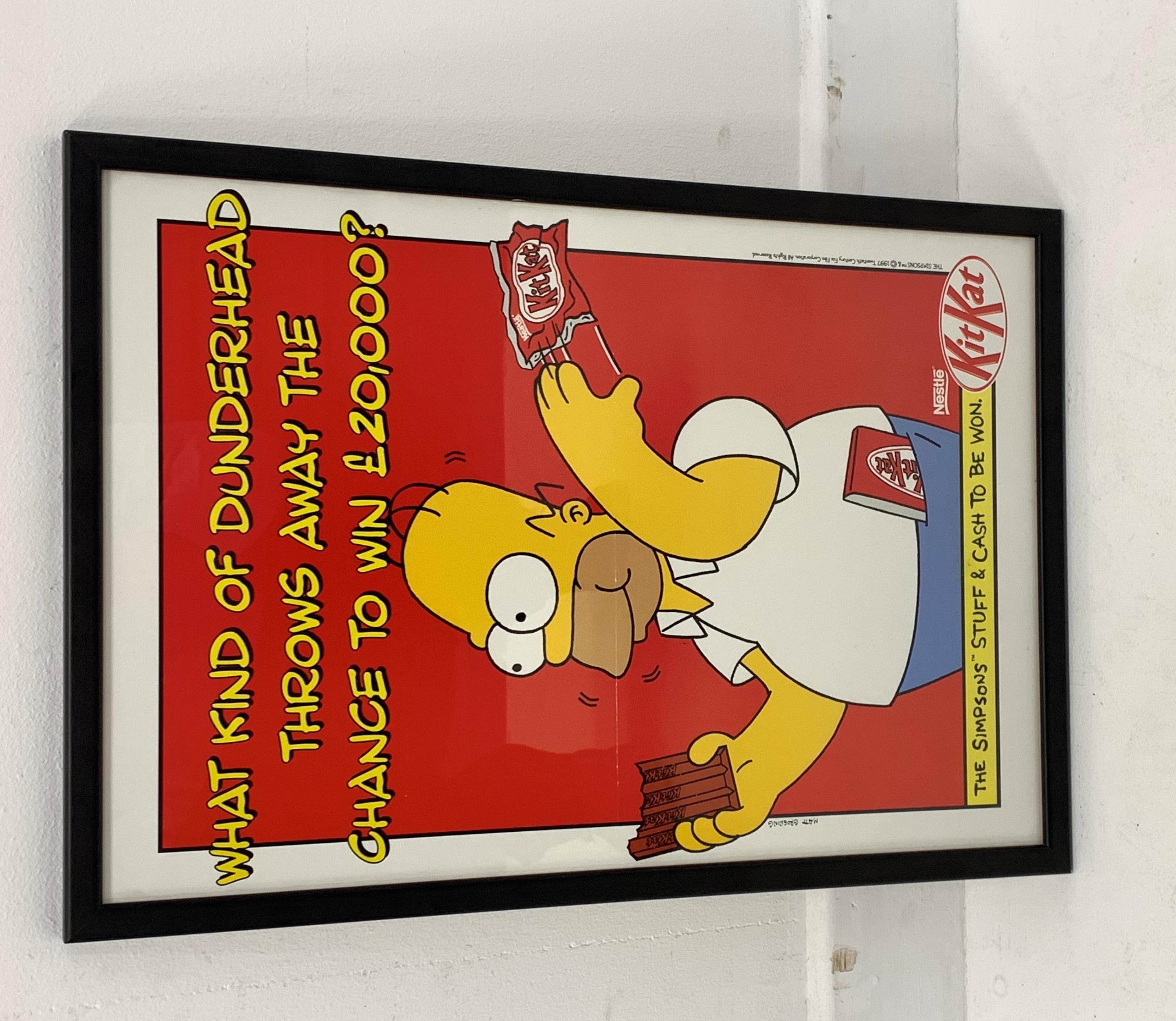 The Simpsons advertising print for Nestle, 39cm x 26cm - Image 2 of 2