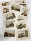Kaufmann after Walker, series of twenty-one coloured prints 'Yorkshire Trades' and a single print af