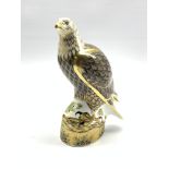 Royal Crown Derby 'Sea Eagle' paperweight, boxed and with gold stopper