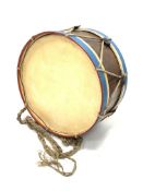 Timothy Oulton Regimental style drum, painted wooden frame with rope tensions, D66cm