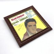 Elvis Presley signed King Creole EP; framed and glazed, with letter of authenticity, signed Jim Han
