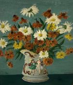 Ernest Forbes still life oil on canvas of a vase of flowers, signed, 60cm x 50cm