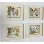 Arnold Kilshaw set of four watercolours, the four seasons, 1950, signed with initials, 23cm x 17cm,