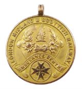 9ct gold presentation medallion 'London Midland & Scottish Railway Ambulance Centre', Birmingham 192