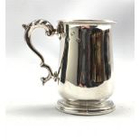 Silver baluster mug with scroll handle, H10cm Sheffield 1979, Maker Poston Products 9.1oz