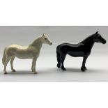 Beswick model of a Connemara Pony No. 1641 and a Beswick Fell Pony No. 1647