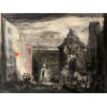 John Piper C H (British 1903 - 1992) Drop Curtain Loxford signed 'John Piper (lower left), indistinc