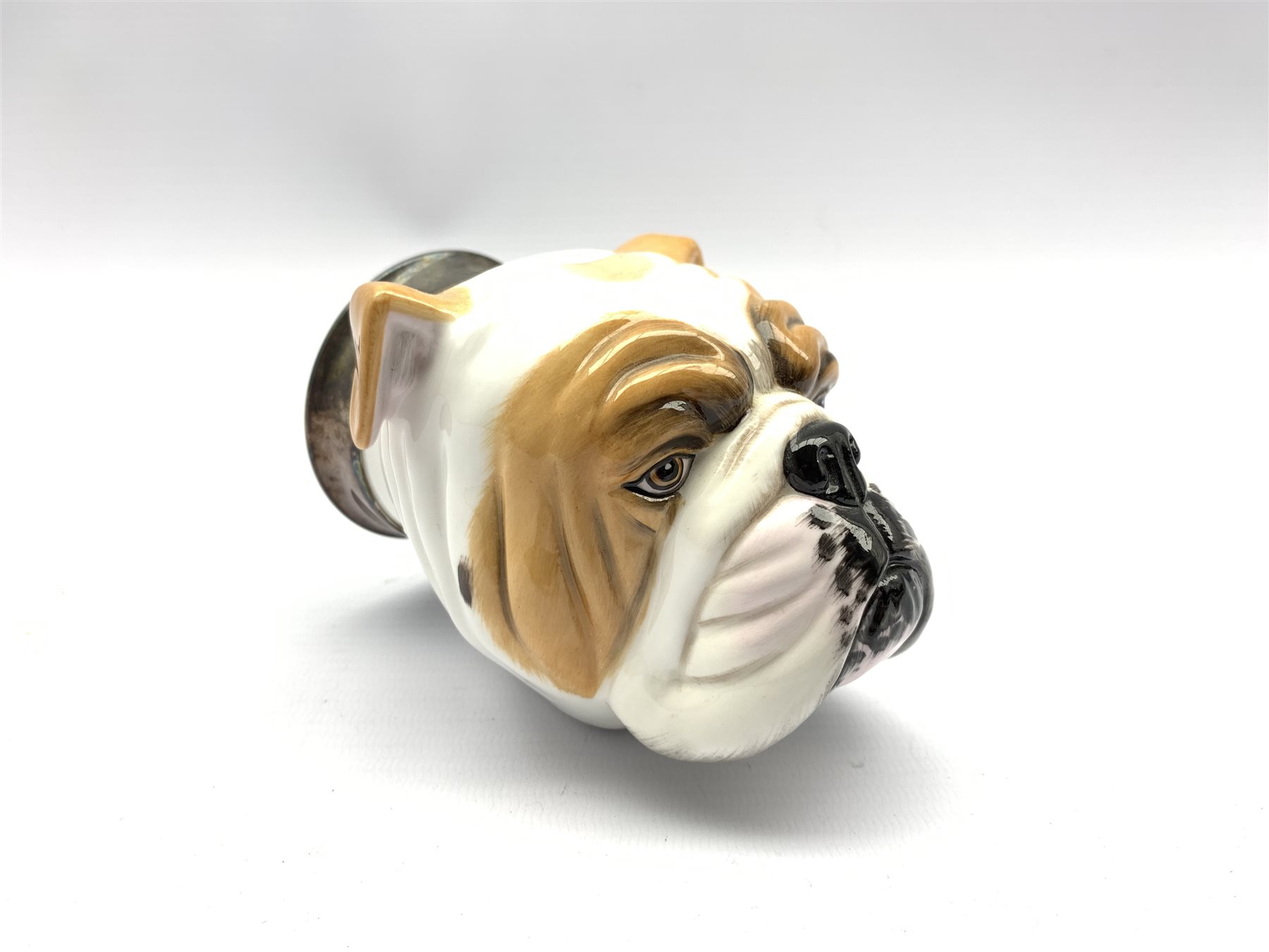 Royal Stratford stirrup cup modelled as a Bulldog, with certificate H12cm - Image 3 of 6