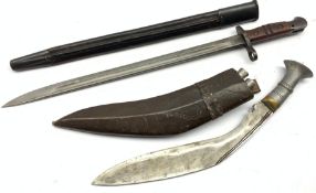 World War I Remington P 17 bayonet, the blade marked U.S. 1918, the scabbard inscribed 'G.G. Bussey