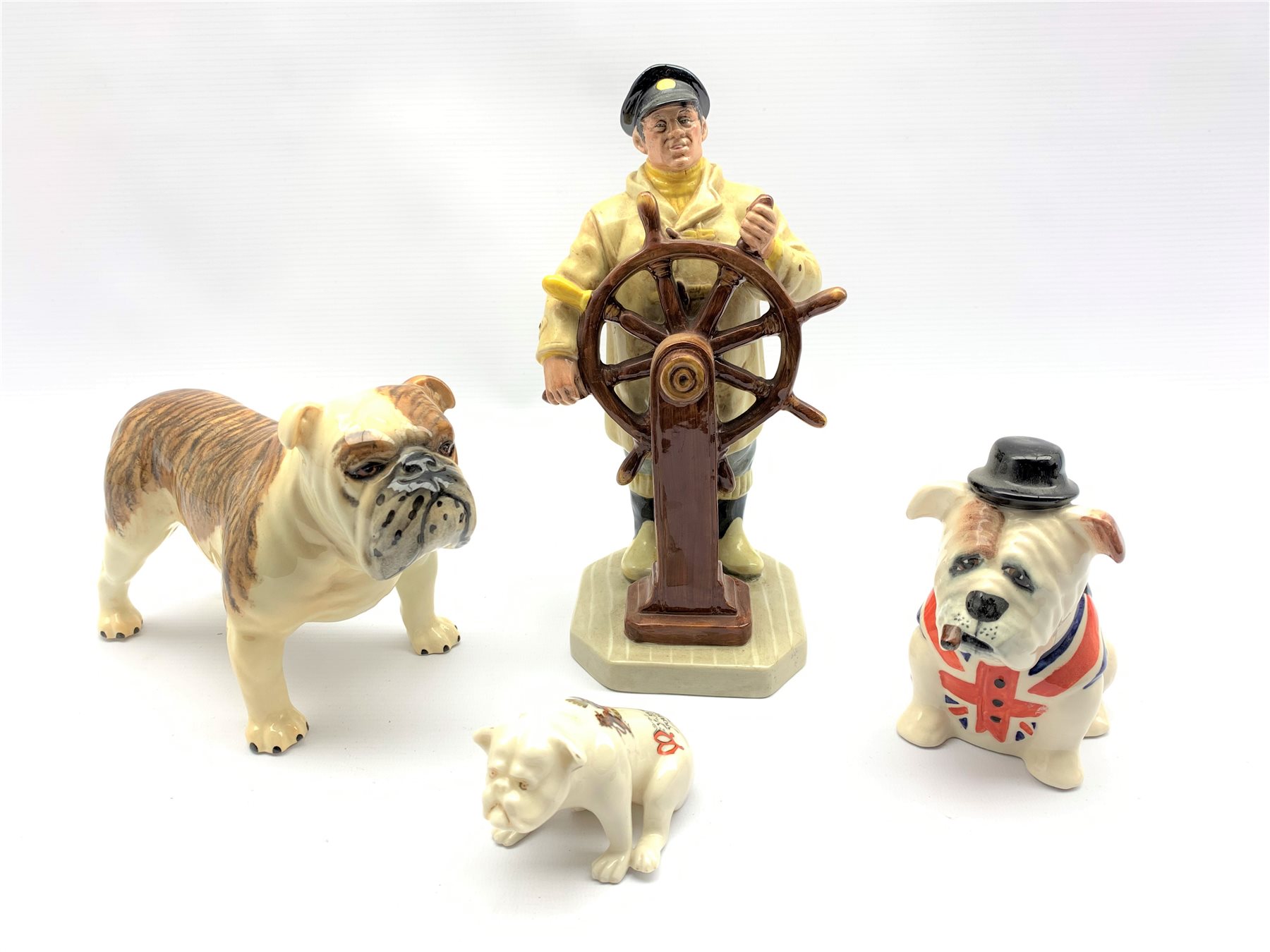 Beswick bulldog CH Basford British mascot, Royal Doulton figure The Helmsman, Manor Collectables Bul - Image 2 of 2