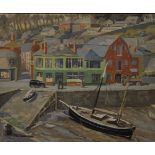J R Park - 20th century British School, oil on canvas or a Cornish Harbour Scene, signed 50cm x 60cm